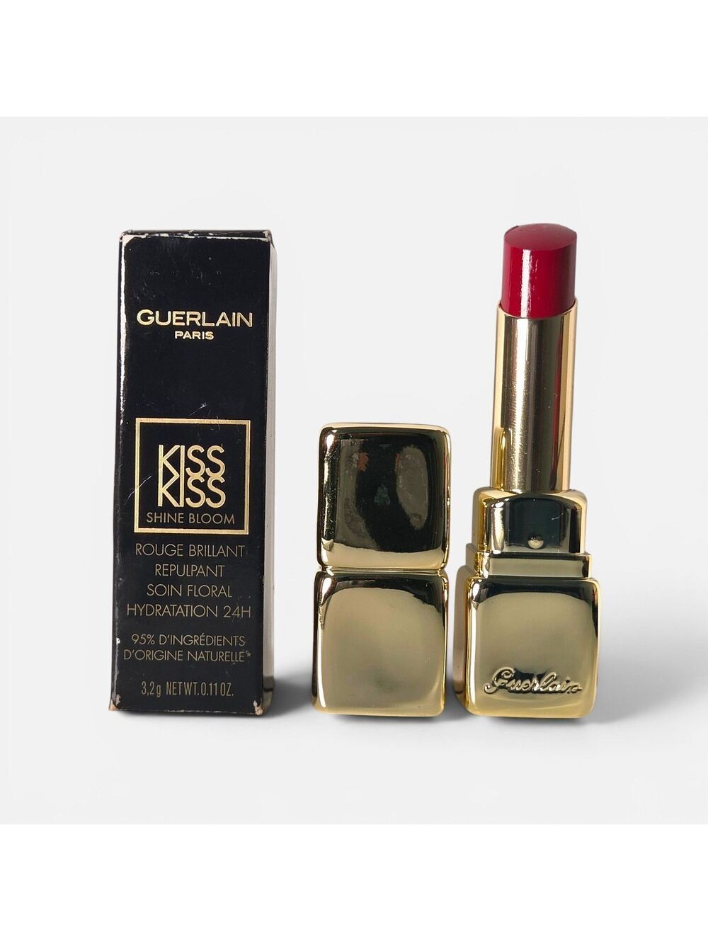 Guerlain Kiss Kiss Shine Bloom Plumping Shine Lip Color "Flower Fever 809" - NIB
